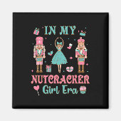 くるみ割りガールエラのピンクくるみ割りグループChris マグネット (正面)