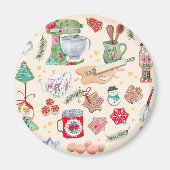 くるみ割りキャラクターかわいいキッチンクッキー マグネット (正面)