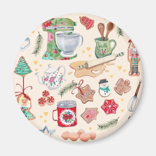 くるみ割りキャラクターかわいいキッチンクッキー マグネット (正面)