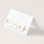 くるみ割りキャラクターテーブルの座席座席表 名刺 (正面)