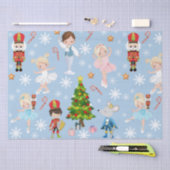 くるみ割りキャラクターブルーウィンタークリスマス 薄葉紙 (クラフト)