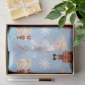 くるみ割りキャラクターブルーウィンタークリスマス 薄葉紙 (ギフト)