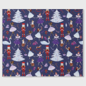 くるみ割りキュートな海軍クリスマスソルダーダンサー ラッピングペーパー (フラット)