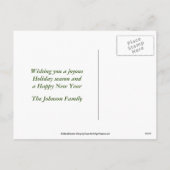 くるみ割りクッキーのクリスマスホリデーポストカード シーズンポストカード (裏面)