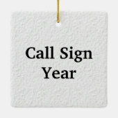 くるみ割りクラッカーシャックハムラジオクリスマスオーナメント セラミックオーナメント (裏面)