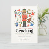 くるみ割りクラッキングクリスマス子供の誕生日 招待状 (スタンド正面)