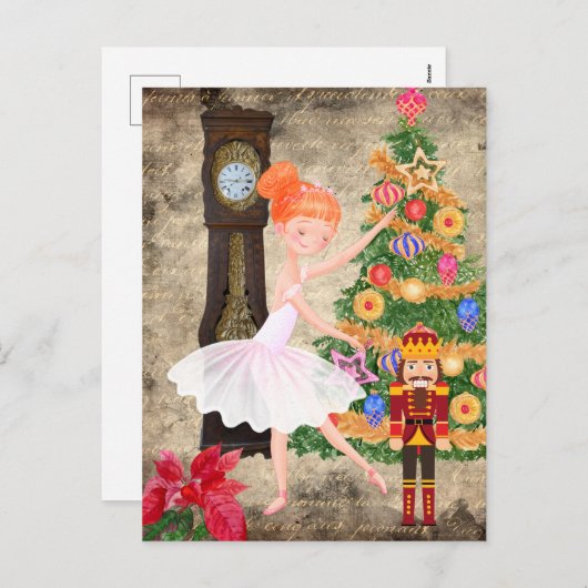 くるみ割りクララ法クリスマスイブ シーズンポストカード (正面/裏面)