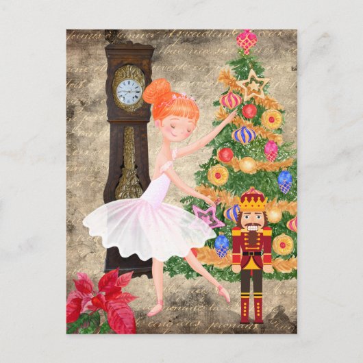 くるみ割りクララ法クリスマスイブ シーズンポストカード (正面)