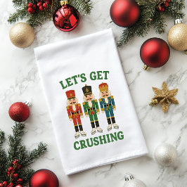 くるみ割りクリスマスつぶしにしよう ハンドタオル