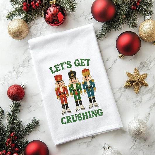 くるみ割りクリスマスつぶしにしよう ハンドタオル