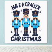 くるみ割りクリスマスを過ごす キャンバスプリント (インサイチュ (ウッドフロア))