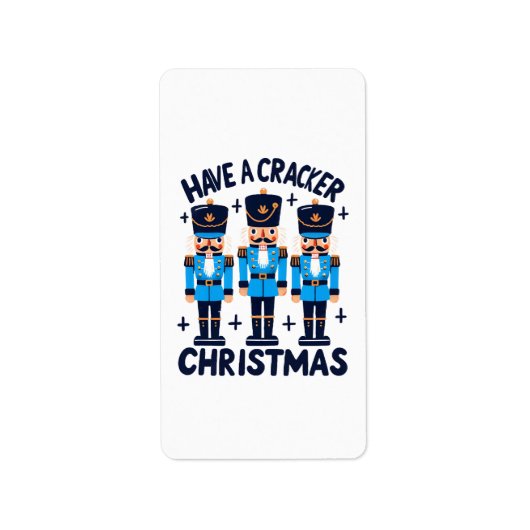 くるみ割りクリスマスを過ごす ラベル (正面)