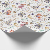 くるみ割りクリスマスキャラクターツリープレゼント ラッピングペーパー (角)