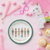 くるみ割りクリスマスギフトシール ペーパープレート (パーティー)