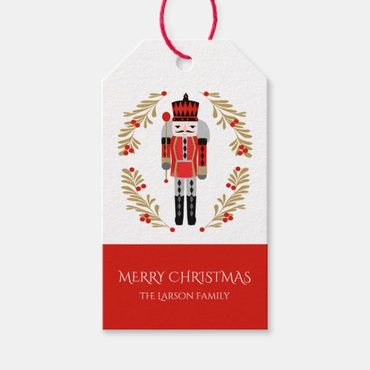 くるみ割りクリスマスギフトタグ ギフトタグ (正面)