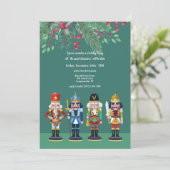 くるみ割りクリスマスグリーティングカード 招待状 (スタンド正面)