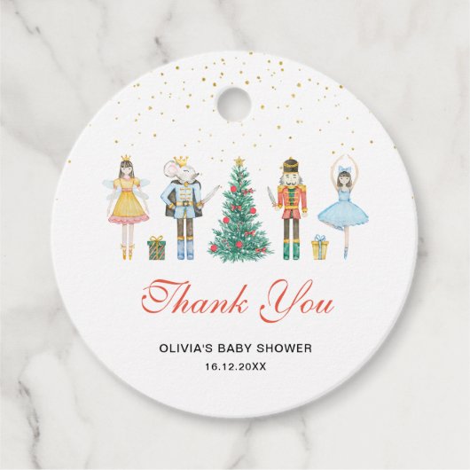 くるみ割りクリスマスサンキュー フェイバータグ (正面)