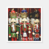 くるみ割りクリスマスソルジャー スタンダードカクテルナプキン (正面)