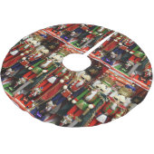 くるみ割りクリスマスソルジャー ブラッシュドポリエステルツリースカート (アングル)