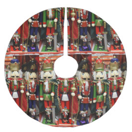 くるみ割りクリスマスソルジャー ブラッシュドポリエステルツリースカート