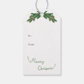 くるみ割りクリスマスツリーギフトラベル ギフトタグ (裏面)