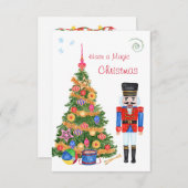 くるみ割りクリスマスツリー囲いカード エンクロージャーカード (正面/裏面)