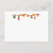 くるみ割りクリスマスツリー囲いカード エンクロージャーカード (裏面)