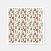 くるみ割りクリスマスツリー スタンダードカクテルナプキン (正面)