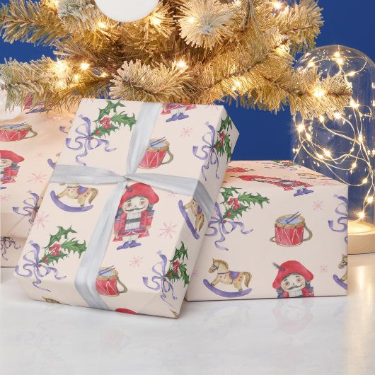くるみ割りクリスマステーマ ラッピングペーパー (クリスマス)