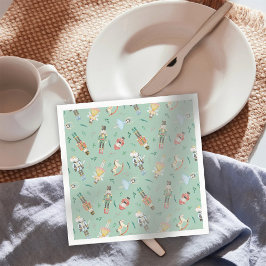 くるみ割りクリスマスナプキン スタンダードカクテルナプキン