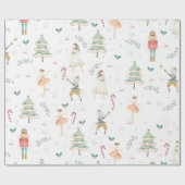 くるみ割りクリスマスバレエの切り離し ラッピングペーパー (フラット)