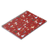 くるみ割りクリスマスバレエヴィンテージ赤 ノートブック (左側)