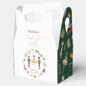 くるみ割りクリスマスバースデーパーティグリーン金ゴールド フェイバーボックス (オープン)