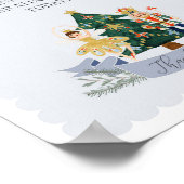 くるみ割りクリスマスバースデーパーティーの好意サイン ポスター (角)