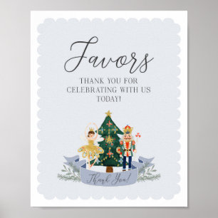 くるみ割りクリスマスバースデーパーティーの好意サイン ポスター