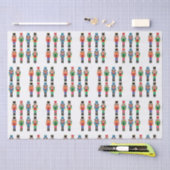 くるみ割りクリスマスパターンティッシュペーパー 薄葉紙 (クラフト)