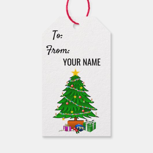 くるみ割りクリスマスパーソナライズギフトラベル ギフトタグ (裏面)
