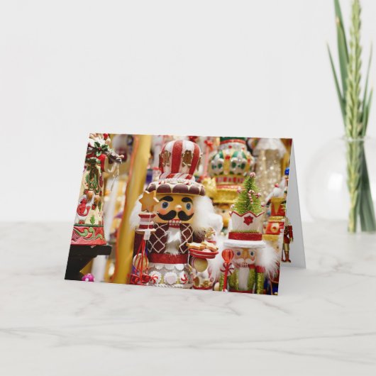 くるみ割りクリスマスパーソナライズ文字署名 シーズンカード (正面)