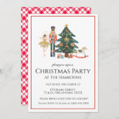 くるみ割りクリスマスパーティの招待状 招待状 (正面/裏面)