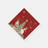 くるみ割りクリスマスパーティー赤ちゃんシャワー スタンダードカクテルナプキン (角)