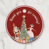 くるみ割りクリスマスパーティー赤ちゃんシャワー フェイバータグ (裏面)