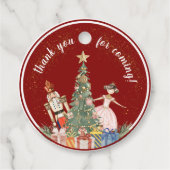 くるみ割りクリスマスパーティー赤ちゃんシャワー フェイバータグ (正面)