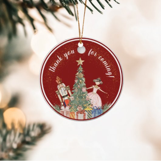 くるみ割りクリスマスパーティー赤ちゃんシャワー フェイバータグ