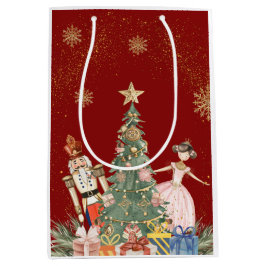 くるみ割りクリスマスパーティー赤ちゃんシャワー ミディアムペーパーバッグ