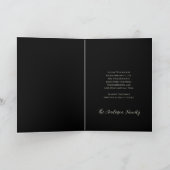 くるみ割りクリスマスブラックのイラストレーション シーズンカード (内部)