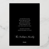 くるみ割りクリスマスブラックのイラストレーション 箔シーズンカード (裏面)