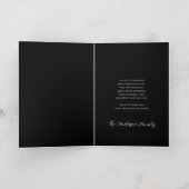 くるみ割りクリスマスブラックのイラストレーション 箔シーズンカード (内側レイダウン)