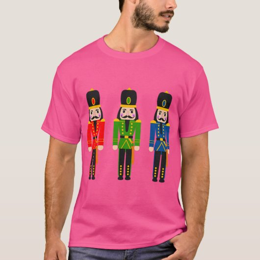 くるみ割りクリスマスプリント Tシャツ (正面)