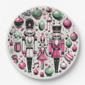 くるみ割りクリスマスプレート ペーパープレート (正面)