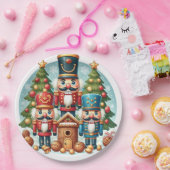 くるみ割りクリスマスプレート ペーパープレート (パーティー)